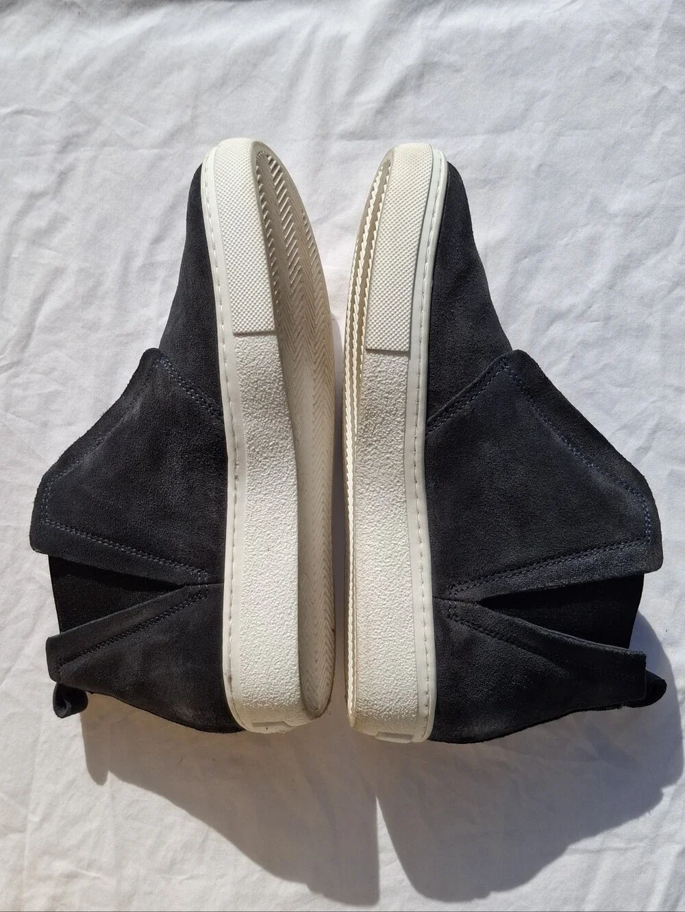 Miz Mooz Black Suede Laurent Sneaker Hybrid Chelsea Boots Size 38 Euro 7.5 US